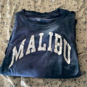 Blue tie dye Malibu shirt